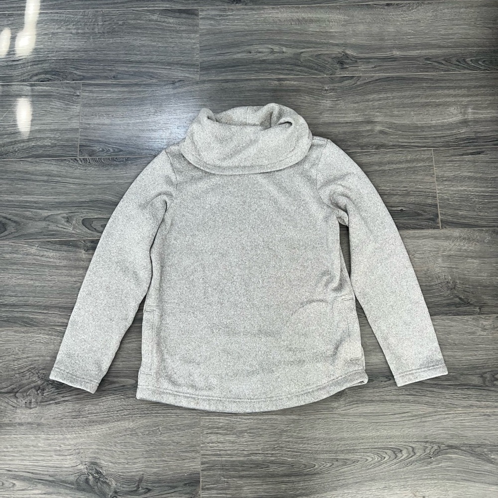 L.L. Bean Women's Light Gray Cowl Neck Sweater